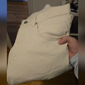 Men's Cream Straight Jeans — Clean Everyday Staple